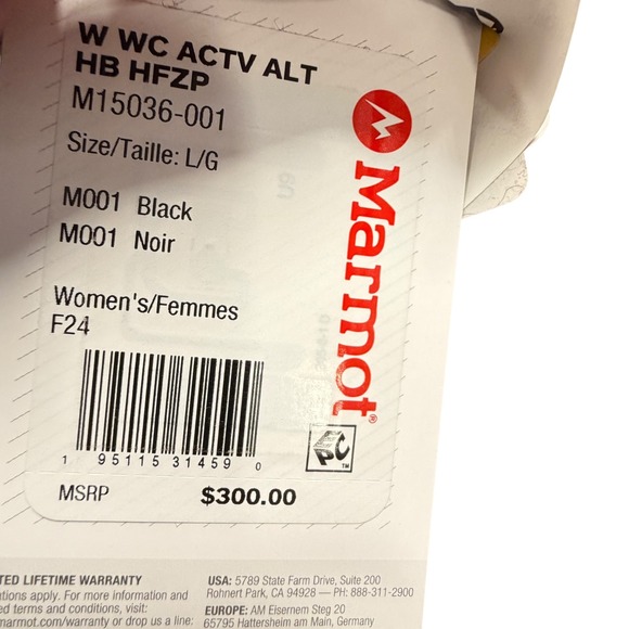 Marmot WarmCube Active Alt Hybrid Jacket Women L Black NWT M15036-001 Half-Zip - Picture 5 of 7